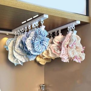 FOUNDTWO 2Set Plastic Hanging Ointment Storage Rack Large Capacity with Slide Rail Pill Storage Shelf Durable Space Saving Lotions Storage Clip for Home