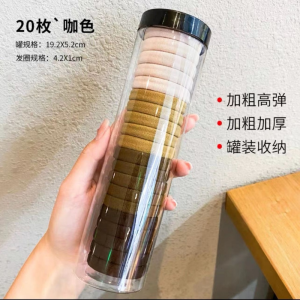 20 Pieces Korean Hair Scrunchies High-elastic Durable Towel Ring Thick Hair Rubber Band Girl Hair Rope Ponytail Hair Tie Hair Accessories for Women