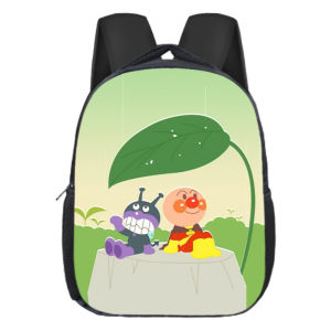40cm Anpanman Fashion Schoolbag Student Backpack Kindergarten Personality Cartoon Polyester Shoulder Bag