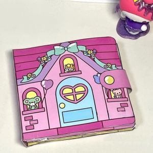 Sanrio หนังสือภาพการ์ตูน DIY ของเล่นหนังสือทำมือ ไม่ต้องตัด สมุดภาพบ้านตุ๊กตา ของเล่นคลายเครียด เฝึกสมาธิ เสริมพัฒนาการ