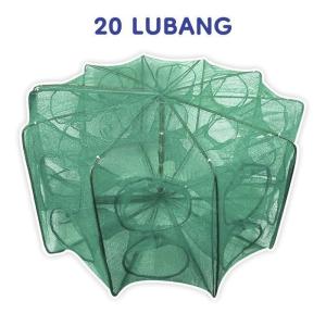 Bubu Perangkap Ikan Lipat 16 Lubang Jebakan Jaring Jala Udang Kepiting Sungai Danau Laut Alat Pancing Fish Trap Net