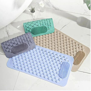 AKAPE - Non-Slip Shower Mat with Drain Holes and Suction CupsMassage Foot Pad for Bathroom Bathtub(ASSORTED)