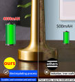 Portable LED Table Lamp With Touch Sensor 3 colors Switchable，Brightness adjustable Rechargeable Battery Up to 8-10 Hours Usage, Night Light for Kids Nursery, Nightstand Lamp, Bedside Lamp gift ideas christmas. 