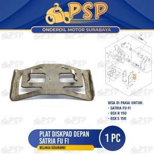 Plat Diskpad Satria FU FI (Depan) - Plat Seng Tahanan Dispat Dispad Kampas Suzuki Satria FU Injeksi