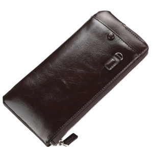 Baellerry C1286 Dompet Uang Panjang Zipper Muat HP Besar Bahan Sintetis Kulit Kilat Lilin Tebal JC225