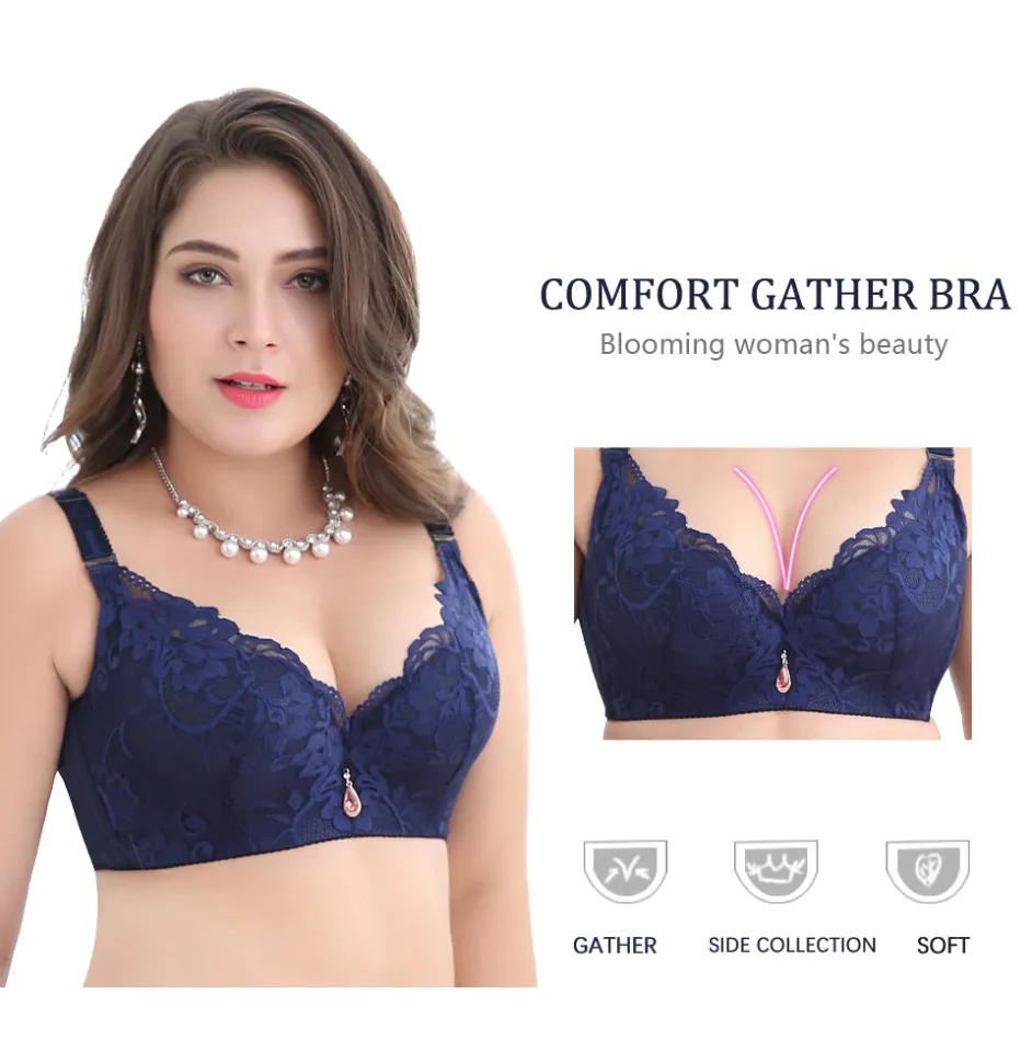 NIMI Global Store FallSweet Lace Bra Push Up Bra Plus Size Women