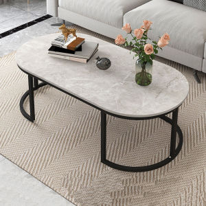 BaanD โต๊ะกลางโซฟา 100/120 ซม.ลายหินอ่อน โต๊ะไม้ โต๊ะรับแขก โต๊ะกลาง โต๊ะกลางรับแขก โต๊ะกาแฟ โต๊ะโซฟา โต๊ะอเนกประสงค์