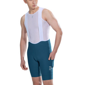INBIKE Mens Cycling Bib Shorts with Pockets Quick dry MTB Bike Shorts Breathable Summer Bicycle Short Pants 3D Padded
