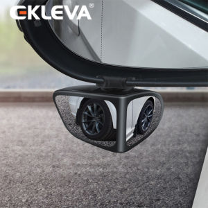 EKLEVA Gương Tròn Nhỏ Đảo Chiều Xe Hơi Bánh Trước Và Sau Gương Góc Rộng Chiếu Hậu Phụ Hai Mặt Mù 360 Độ