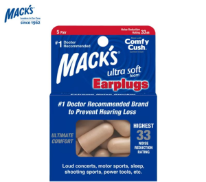 Original MACKS Earplugs Noise Reduction Silent for Sleep Study Work Travel Comfortable Foam Earbuds Noise Isolation