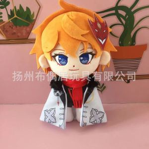 CL30 Anime Genshin Impact Doll Plush Toy 20cm Cute Cartoon Stuffed Doll Cushion Klee Cyno Kong Tartaglia Home Decor Gift 30CL