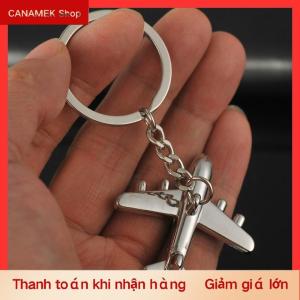 CS Sáng Tạo Retro 3D máy bay kim loại Keychain Mặt dây chuyền Keyring Móc Chìa Khóa đồ trang sức
