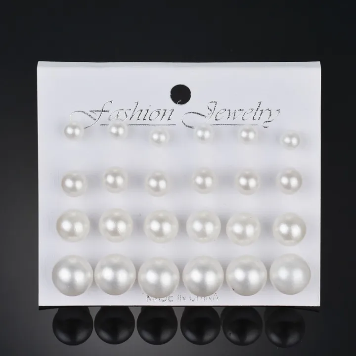 12%20Pairs%20White%20Simulated%20Pearl%20Earrings%20Set%20for%20Women%20Jewelry%20on%20Ear%20Ball%20Stud%20Earrings%20Kit%20-%20Image%208
