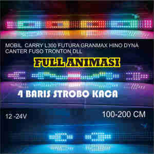 1 set STROBO KACA 4 BARIS full animasi cary granmax l300 canter fuso