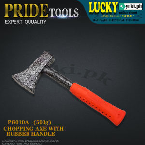 PG010A PRIDE CHOPPING AXE WITH RUBBER HANDLE FOR WOOD