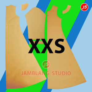 Pola Instan Gamis Terusan Abaya Wanita Dewasa ( IS 003 ) [ Bukan Pakaian ] Pola Baju Jamblang Store