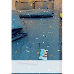 Set 3 Món Ga Gối poly cotton 1m2x2m 1m4x2m 1m6x2m 1m8x2m ga trải giườngdrap nệm dưới 10cm -King