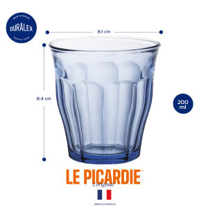 แก้วน้ำ Duralex Picardie Marine แก้วกาแฟ แก้วชา แก้วน้ำสั้น แก้วน้ำสูง เทมเปอร์กลาส