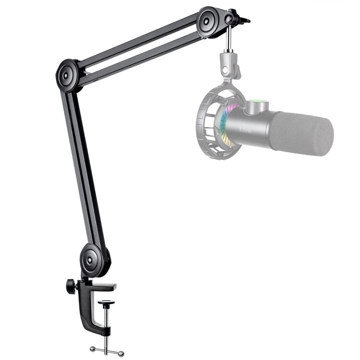 thumbnail image 2 of LIVIVO Adjustable Microphone Arm Stand - Desktop Mic Mount For Streaming & Recording 2 of 13