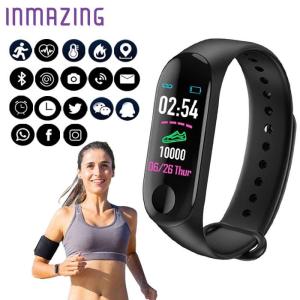 Inmazing Smart Band 3 Health Bracelet Waterproof Watch Fitness Tracker   Pedometer App Notification Bluetooth For iOS Android(Smart Watch)