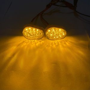 Sen Tempel Oval Aka Racing Original Type D90 Lampu Sein Fairing FeringUniversal R15Cbr150rGsxNinjaR25 Dan Motor Lain Nya