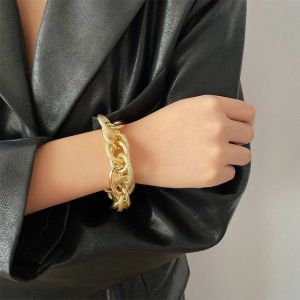 Kalung Choker Rantai Besar Gelang Anti Karat Gaya Punk Hip Hop Fashion Chain Necklace Big Chain