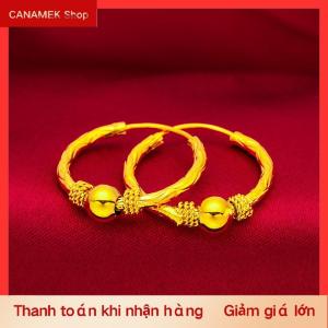 CS Màu vàng may mắn hạt bông tai cho wome đám cưới sinh nhật Tai quyến rũ đồ trang sức mỹ Quà Tặng