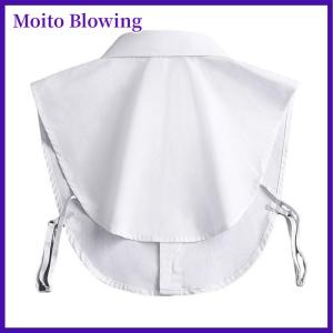Moito Collar White Black Blouse Sweater Detachable Shirt Women Cotton Lapel Blouse Top Women Clothes Accessories