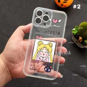 Case Slot Kartu / Card Case Bening Gambar CC-01 Poco C71 Poco X7 Pro 5G