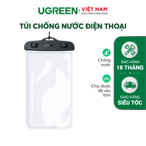 Túi đựng điện thoại chống nước UGREEN 60959 Chống nước cao IPX 8 - Dùng được cho độ sâu 10m-30m tương thích với màn hình 4 - 6.5inch/ <7.2 inch - Hàng phân phối chính hãng