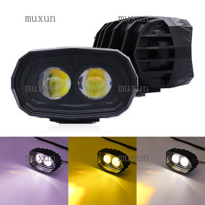 Lampu Sorot LED Dual Color Hi/Lo Beam Super Terang 3 Inch untuk Motor - Warna Hitam