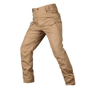 Men’s Multifunctional Tactical Pants [DJ]  Summer Outdoor Hiking Cargo Pants Overalls Multi-pocket Slim Fit Waterproof Sweat-absorbent Military Army Pants