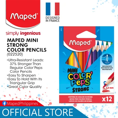 MAPED Mini Strong Color Pencils | 12 colors | 862812
