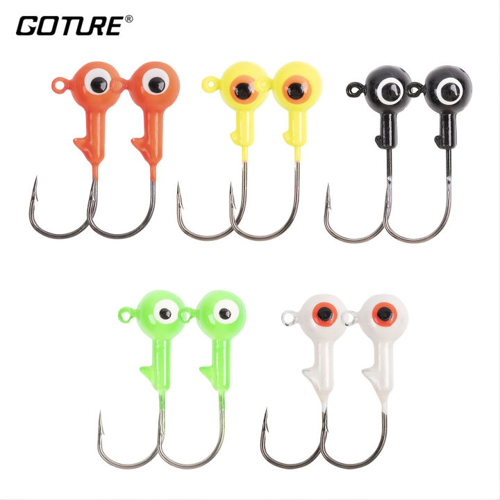 Goture 10pcs Lead Head Fishing Jig Hook Set | Lazada PH