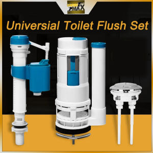 Toilet Flush Set Fittings  CISTERN FITTINGS Dual Button Flush Valve Toilet Inlet Valve Toilet
