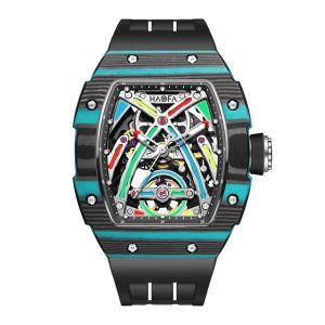 HAOFA 1970 COLOR LUMINOUS DIAL CARBON TPT AUTOMATIC WATCH