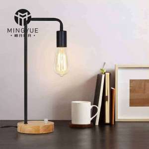 Study Table Lamp Dimmable Bedside Lamp Desk Lamp Industrial Wooden Lamp Night Stand Lighting bedroom table lamp