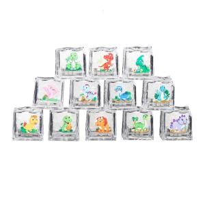 Nhiều Màu LED Tắm Khối hoạt động dưới nước Phát Sáng Đồ chơi khối khối băng Cho Trẻ Em Gia Đình Thời Gian Tắm Vui Vẻ Kỳ Nghỉ Bộ Quà Tặng 12