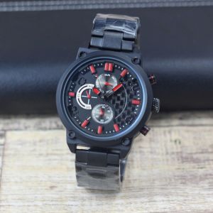 Jam tangan Pria Fashion JP8775 tali rantai analog chronograp aktif