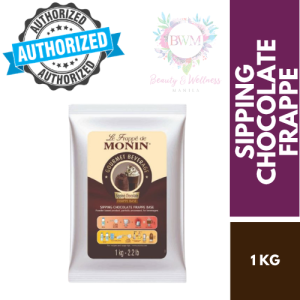 Monin Sipping Chocolate Frappe Powder 1kg – Rich Cocoa Base for Frappes Milk Tea Hot Chocolate & Blended Drinks