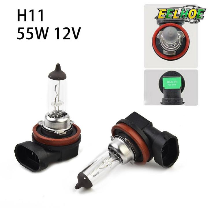 2Pcs H11 Halogen Auto Car Headlght Bulbs 55W 12V | 6000K | Cold Whte 2Pcs H11 Halogen Auto Car Headlght Bulbs 55W 12V | 6000K | Cold Whte