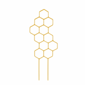 MUNCHX Honeycomb Design Plant Trellis Support for Potted Vines Rustproof Flowers Trellis Saving Space Plastic Garden Climbing Frame Indoor Outdoor