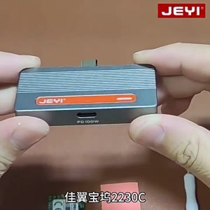 Multifunction Docking Stations For M.2 2230 NVMe SSDs Enclosure USB C 10Gbps Adapter with 4K PD100W Fast Charging