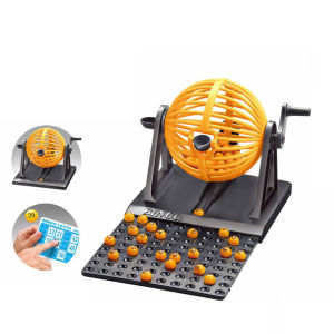 Đồ chơi lồng quay lô tô bằng nhựa 90 số Bingo 24 thẻ 8229