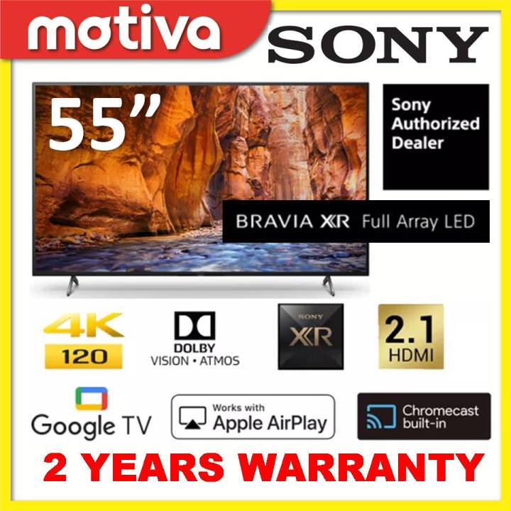 Sony X90K Bravia XR Full Array LED 4K UHD HDR Smart TV Google TV (55