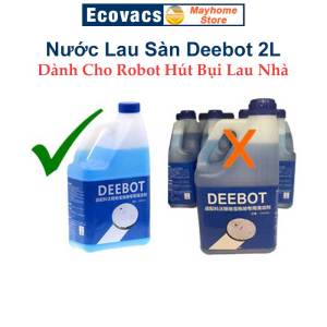 Dung dịch lau sàn Deebot 2L dành cho Robot hút bụi lau nhà Chính Hãng