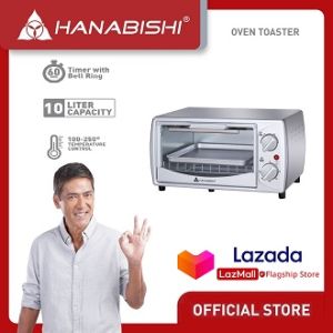 Hanabishi Oven Toaster HEO-10PSS | Stainless Steel Oven Toaster 10L Capacity Pizza Oven HEO10PSS HEO 10PSS