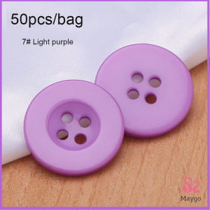 กระดุม 50 เม็ด/แพ็ค สําหรับตกแต่งเสื้อผ้า ซ้อมผ้า อุปกรณ์ตกแต่ง งาน DIY Clothing buttons