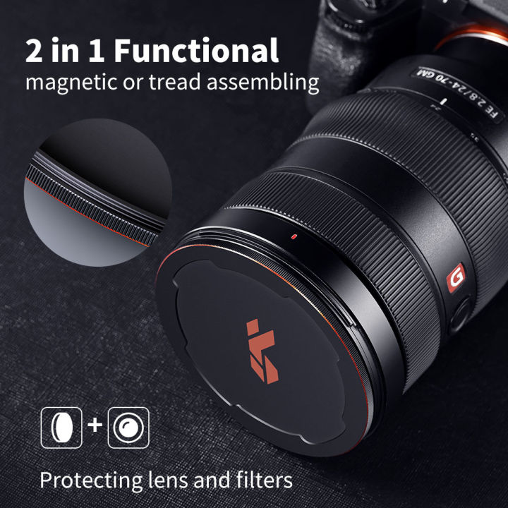 K&F Concept Metal Camera Lens Filter Cap Just for K&F Thread Fixed ND CPL UV