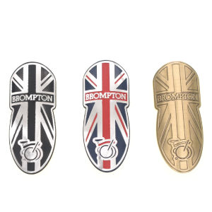 TWTOPSE Bike Frame LOGO Stickers For Brompton Folding Bike Head Badge Metal Sticker Badge Decal Head Post Handlebar Head Stem Stickers Accessories Parts